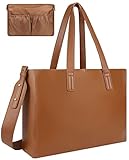 CHIENTUNG Laptop Tote Bag for Women, Lightweight Work Briefcase Bag with Insert Organizer Fits Up to 15.6