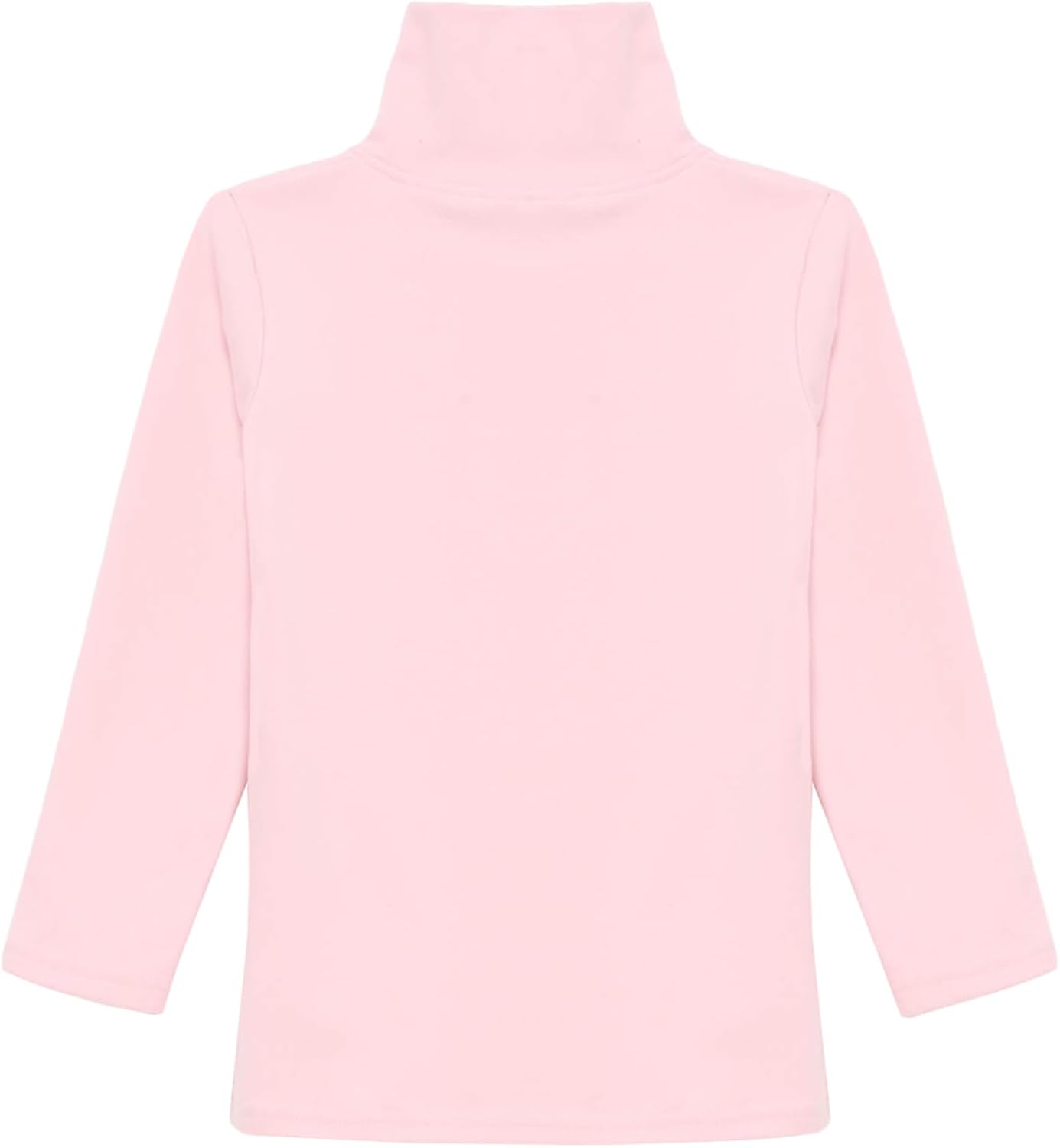 Girls Fleece Thermal Shirts Long Sleeve High Turtle Neck Thick Winter Undershirts