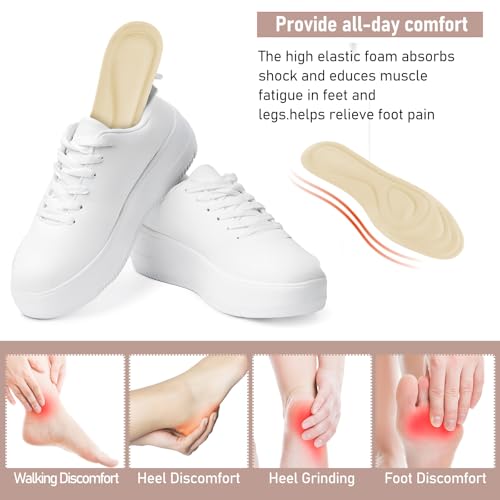Image of 2 Pairs Memory Foam Insoles, Full-Foot Responsive Cushioning, Plantar Fasciitis Insoles for Women Man, Orthotic Shoe Inserts Arch Support Inserts for Foot Health (Black Beige, W 7.5-8.5 /M 5.5-6.5)
