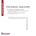 Starrett Professional Framing Square with Clear Coating and 1/8