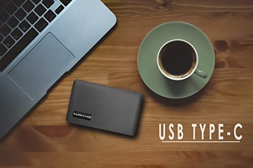 HURRICANE GD25608 tragbare Externe Festplatte 1TB 2.5 Zoll USB-C External HDD Mobile Speicherplatte für Fotos smart TV PC Laptop Computer PS4 Xbox kompatibel mit Windows Mac OS Linux – Bild 3