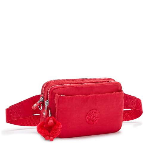 Image of Kipling Women's Abanu Medium Crossbody Bag, Lightweight, Adjustable Nylon Waist Pack with Multi-Compartment Zip Pockets
