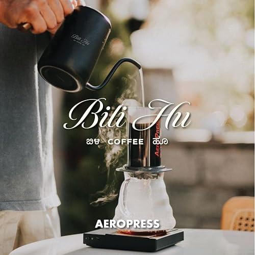Image of Bili Hu Coffees Powder from Mysore Nuggets Extra Bold, Medium Roasted Arabica Coffee, Traditional South-Indian Coffee for Aeropress (Pack of 1, 250 Gram)