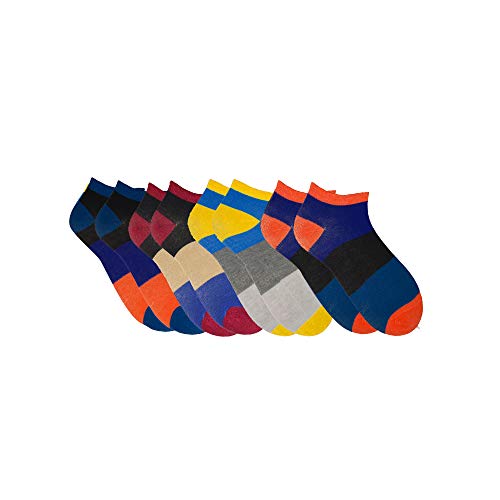 Buy V3E Men's Cotton Ankle Socks Multicolour_Free size PO(04) (strip) at Amazon.in