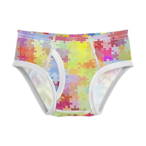 Colorful Puzzle Pieces Toddler Boy's Underwear 2T 202c1423