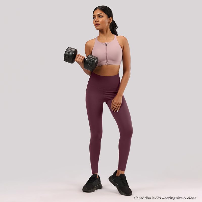 Image of BlissClub The Ultimate Leggings Lite, Ankle Length Tights for Women for Gym, Yoga and Workout with High Waist, Tall (for Women Above 5'5)