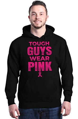 shop4ever Tough Guys Wear Pink Hoodies Breast Cancer Awareness Sweatshirts2