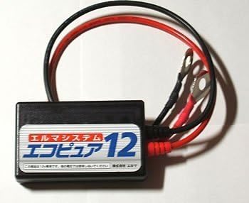 Prolonging 3 times of battery life,Battery Desulfators,Eluma System"Ecopure12" for 12V Lead acid Battery,Under 2000ccCar,Motorcycles (Made in Japan)