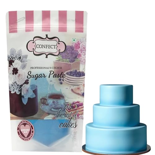 Image of Confect Superhero Blue Sugar Paste Fondant | Chefs Choice for Cake Decorating, Sculpting & Holiday Baking | Vegan, Gluten-Free, Nut-Free, Palm Oil-Free - 1 Kg
