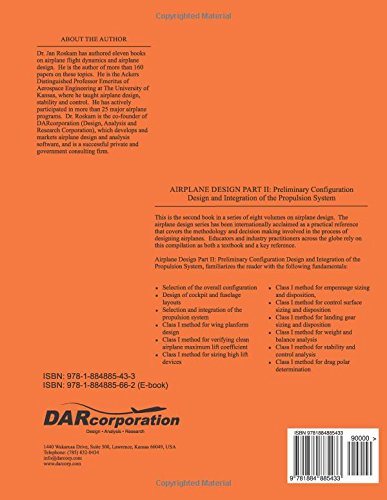 Airplane Design, Part II : Preliminary Configuration Design and Integration of the Propulsion System