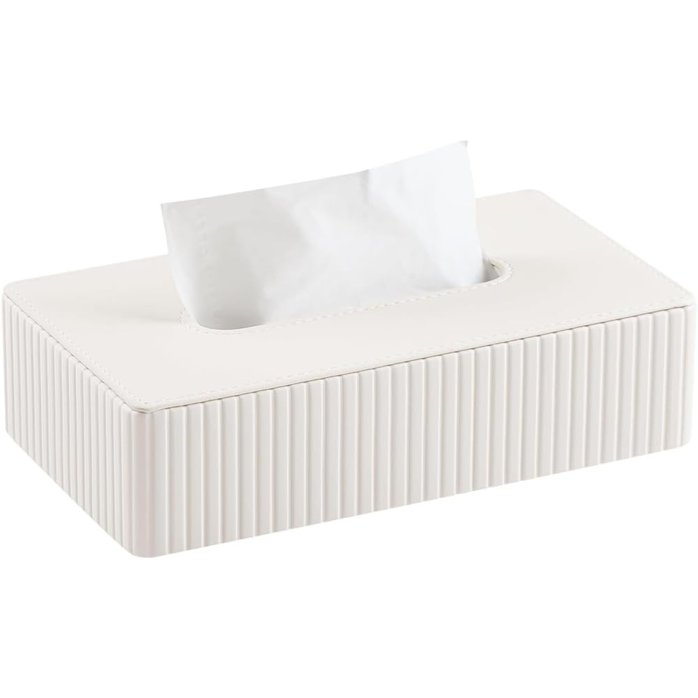 Aundhegrtt Short Tissue Box Cover, Small Rectangular Tissue Holder- Ideal for Bathrooms, Cars, and for Use