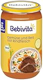 Bebivita Menüs ab dem 12. Monat Gemüse-Reis mit Rindfleisch, 250g