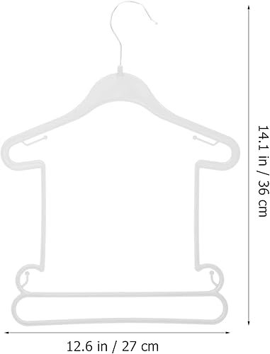 Miniatura 6 de Zerodeko Juego de perchas para niños y niñas, 10 perchas acolchadas de plástico antideslizantes resistentes a las arrugas