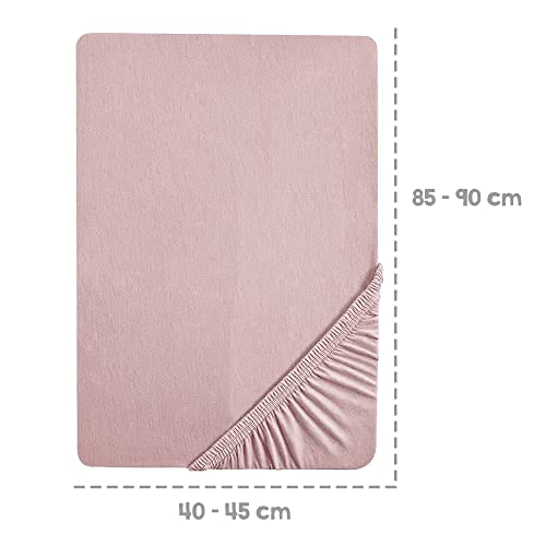 roba Lil Planet Fitted Sheet for Baby Bed 40 x 90 cm to 45 x 90 cm, Single Jersey, 100% Organic Cotton - Image 2
