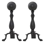 Uniflame, A-1234, Black Ball Andirons