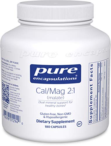 Pure Encapsulations - Cal/Mag (Malate) 2:1 - Hypoallergenic Calcium and Magnesium Supplement in