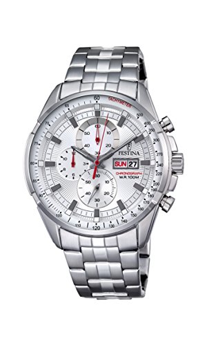 Preisvergleich Produktbild Festina Herren-Armbanduhr Chronograph Quarz Edelstahl F6844 / 1
