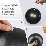 Small Pilates Ball 9 Inch Small Exercise Ball Mini Workout Yoga Balls for Gym Yoga, Core Training, Fitness, Workout, Stability, Improves Balance - Image 4
