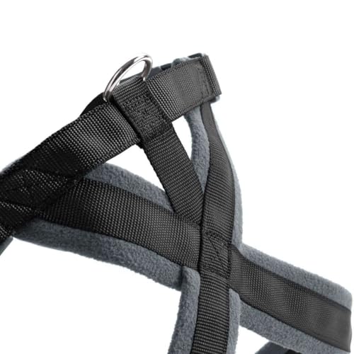 HUNTER Hundegeschirr LONDON COMFORT, atmungsaktives 3D-Mesh, 2-fach verstellbar, Sicherheitsverschluss, reißfest, leicht & pflegeleicht, Farbe: Schwarz, Größe: XS-S