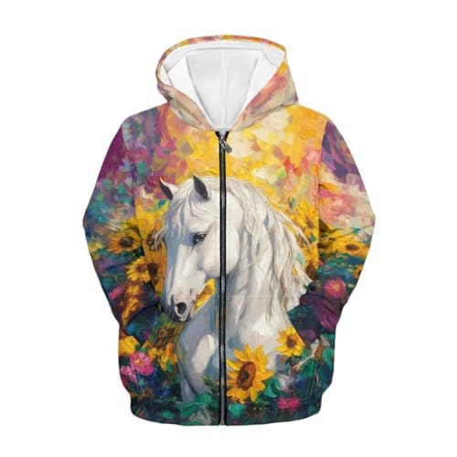 WELLFLYHOM Zipper Hoodies Graphic Sweatshirt for Girls 6-16 Kids Long Sleeve Hoodie Novelty Sweater Shirts Athletic Yoga Top3