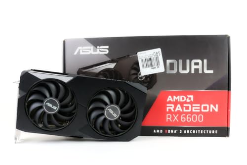 ASUS Dual AMD Radeon? RX 6600 8GB GDDR6 �Q�[�~���O�O���t�B�b�N�J�[�h (AMD RDNA? 2 PCIe 4.0 8GB GDDR6������ HDMI 2.1 DisplayPort 1.4a Axial-tech f
