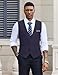 COOFANDY Men's Formal Suit Vets 3 Button Lightweight Casual Business Vest Tweed Dress Waistcoat with Pocket