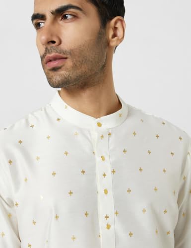 Image of Amazon Brand - Symbol Men Festive Printed Long Kurta (Regular Fit)