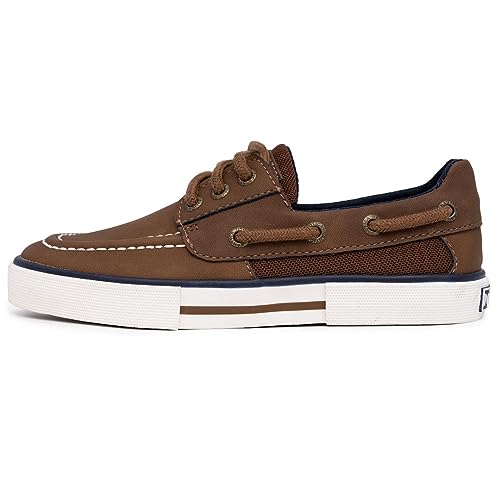 Nautica Sapato infantil Spinnaker juvenil casual mocassim com 2 olhais de renda (crian a pequena/cri