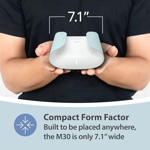 Image of D-Link AX3000 WiFi 6 Mesh Router - Contemporary Ecofriendly Design - High-Performance - Feature Rich - AI Enabled - Parental Controls - Covers up to 2800+ sq. ft - Expandable Mesh (M30) (Pack of 2)