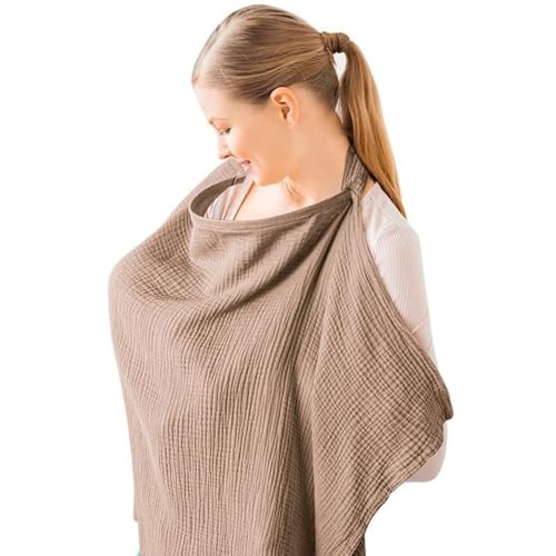 Jushion Musselin-Abdeckung zum Stillen von Babys,Stilltuch für Unterwegs...