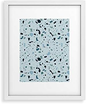 Deny Designs Mareike Boehmer Framed Art Print, White Modern (18" x 24"), Scandinavian Elegance Terrazzo
