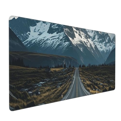 Tapis de bureau pour ordinateur design montagne 90 cm