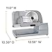 Chef'sChoice 615A Electric Meat Slicer Features Precision Thickness Control and Tilted Food Carriage for Fast and Efficient Slicing with Removable Blade for Easy Clean 7