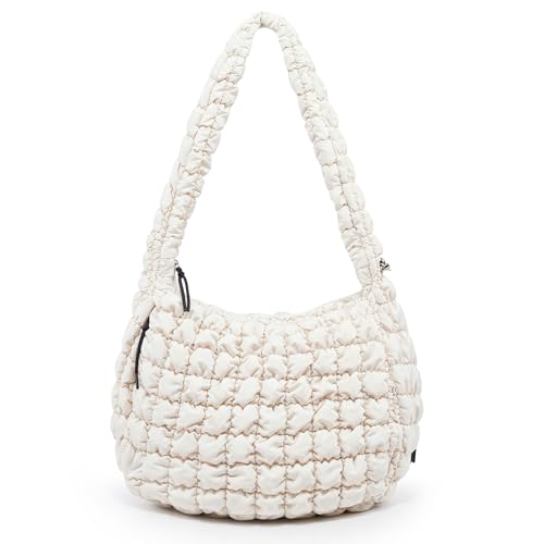 Bolso grande acolchado tipo tote para mujer miniatura 1