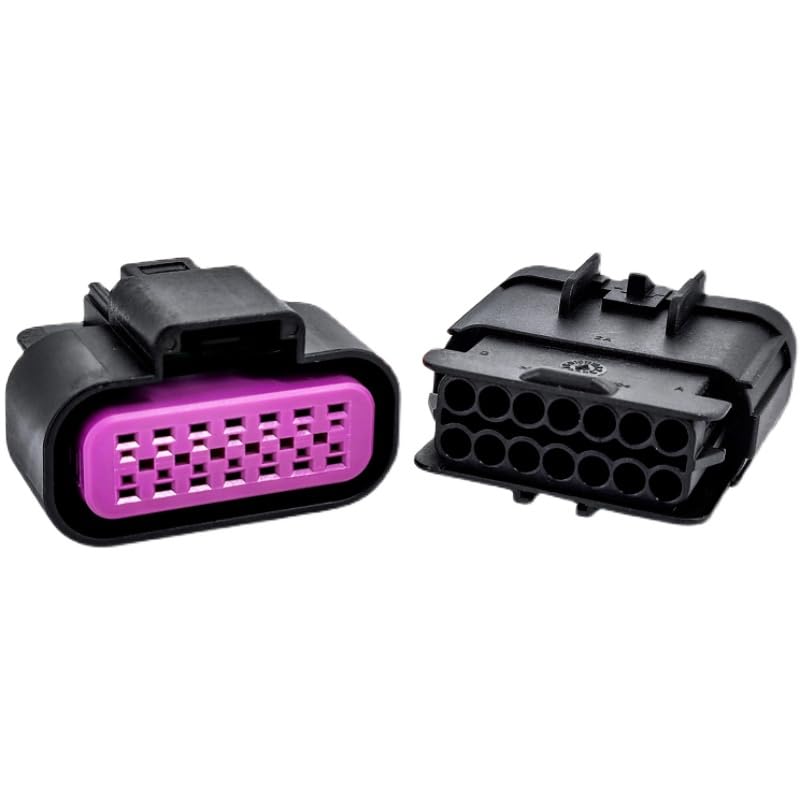 GT 14 Pin Female Male Waterproof Auto Car Wire Electrical Connector Automotive Housing Plug 15326856 15326861 for Chevrolet - (Color Name: Female)