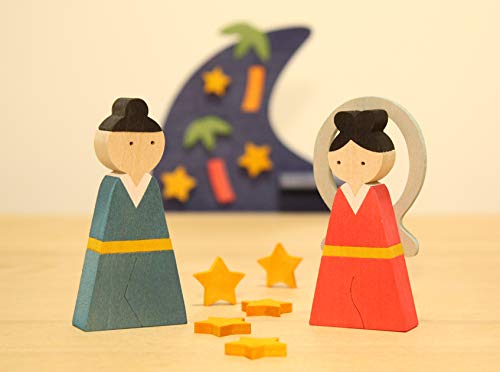 彩り歳時記7月 七夕 織姫 彦星 天の川 七夕飾り 森林工芸館