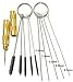 4 Set Airbrush Cleaning Kit Airbrush Cleaning Pot with Air Filter Mat and Holder,Nozzle Cleaning Needle,5pcs Brushes Set,5pcs Dredging Needles Kit