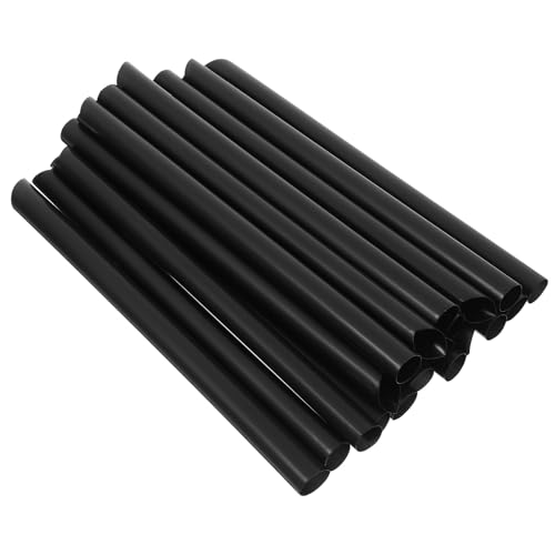 Pitillos desechables negros de 16 cm PRETYZOOM 500 pcs miniatura 1