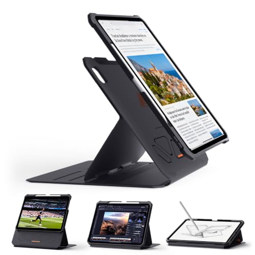 Image of SUPCASE for iPad Pro 13 Inch Case (M5 /M4) 2025 /2024 with Pencil Holder, [Adjustable Stand] [Detachable Back Cover] [Auto Wake /Sleep] Rugged Magnetic Protective Case with 6 Viewing Angles, Black
