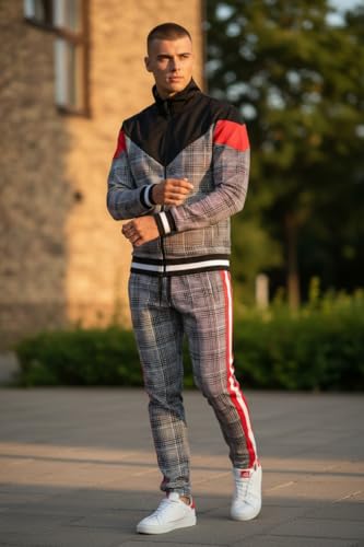 Image of SCREENSHOT Screenshotbrand Mens Hip Hop Slim Fit Track Pants - Athletic Jogger Bottom with Side Taping