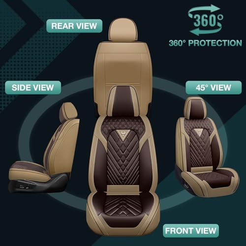 Image of Car Seat Covers for Chevy 2000-2026 Leather Full Set