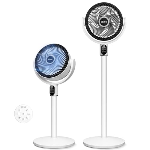 LEVOIT Levoit Standing Fan for Bedroom, 2-in-1 Pedestal & Tabletop Oscillating Fan