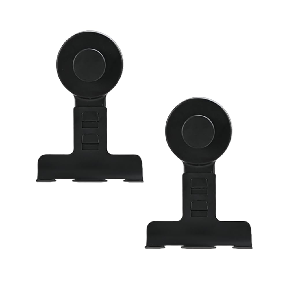 Bdkmms Black Suction Cup Razor Holder, 2Pcs Suction Razor Hooks Detachable Shower Hook For Razors Shavers Toothbrushes Loofah