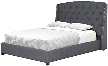 Glendale Grey Linen Bed in Full