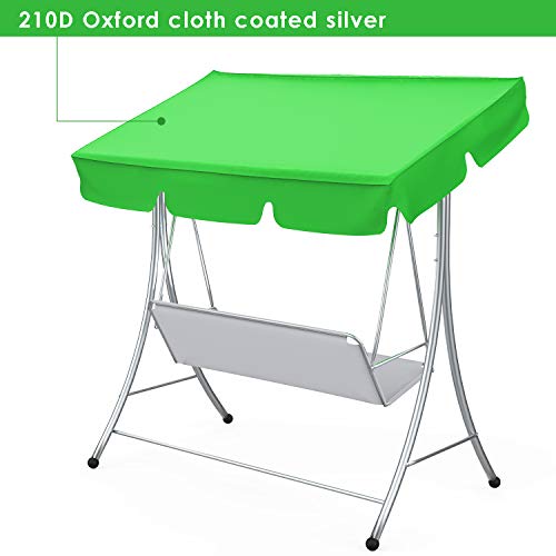 Felenny Patio Swing Canopy Cover Set Waterproof Swing Canopy Seat Top Cover Swing Cushion Cover Swing Dustproof Protection For 6-Seat Swing #TOP1