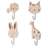 Set pratique et varié : Ce lot inclut quatre crochets muraux avec des motifs d'animaux différents et des tailles variées. Cette diversité répond à divers besoins et permet une utilisation personnalisée selon vos préférences