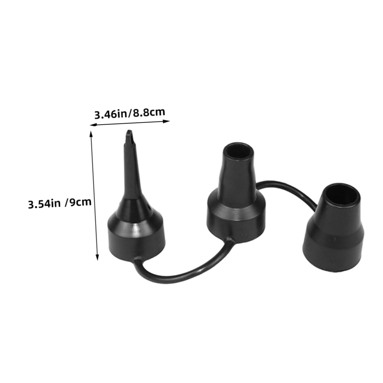 ibasenice Aufblasbarer Mund Luftmatratze Düse Inflator Luftbett Bettpumpe Luftpumpe Für Schlauchboote Aufblasbares Bett Luftpumpenaufsatz Zubehör Für Luftpumpen Black Plastik
