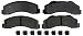 ACDelco 17D1414CH Professional Ceramic Front Disc Brake Pad Set