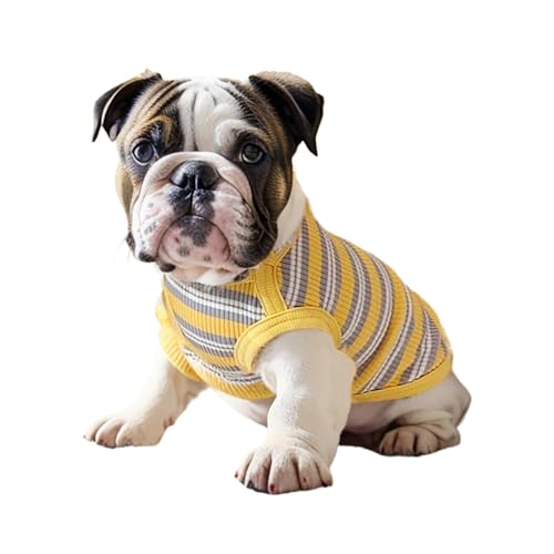 Camiseta para perro pequeño amarillo talla X-small