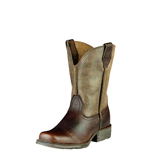 ARIAT Boys' Earth Rambler Western Boot Square Toe - 10007602_X2 4 1/2 D